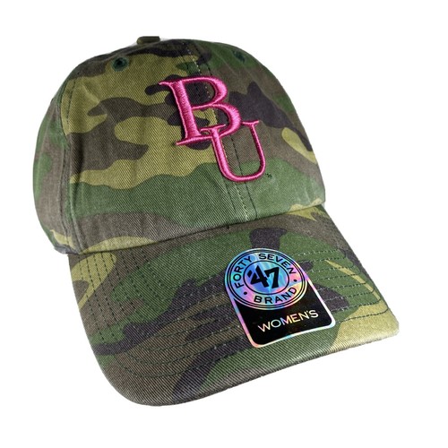 Pink Camo Logo Adjustable Hat Cap 
