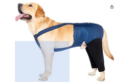Coodeo Dog Recovery Suit, Cone Alternative, Abrasion Resistant Size XXL - New