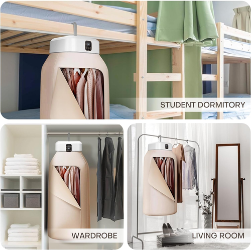 Portable Dryer,Mini Laundry Dryers with Remote Control, Small Compact Foldable E - Picture 6 of 7