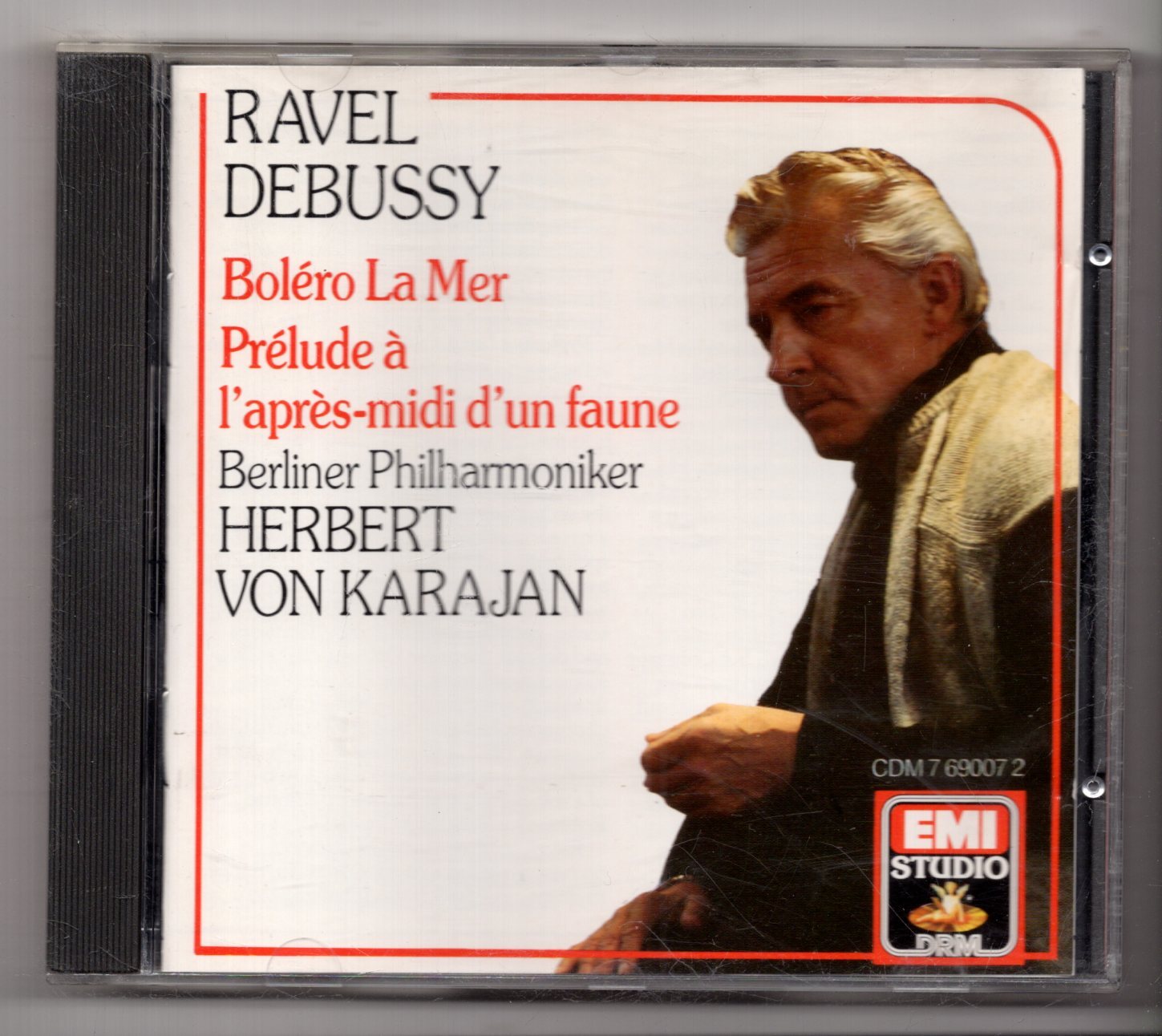 (KS875) Berliner Philharmoniker: Ravel / Debussy, Bolero La Mer etc - 1987 CD