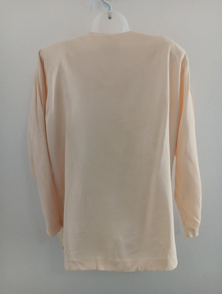 Blusa Victorina Moda SL Marfil Grande De Colección Romántica Top Rosa Corbata Cottagecore Foto 4 de 4