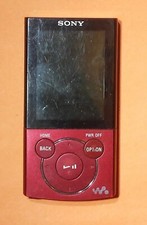Red sony walkman nwz-e344 dead battery includes cable