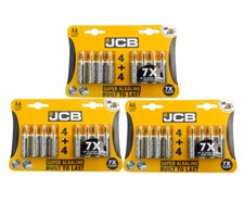 JCB Super Alkaline AA Batteries Packs of 8 LR6 MN1500 AM3 UM3 R6