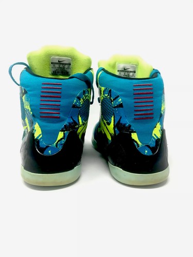 Nike Kobe IX 9 Elite Perspective GS Turchese Volt 636602-400 Ragazzo 6Y/Donna 7,5 - Foto 2 di 8