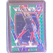 2021 Mosaic Basketball Green Prizm Will to Win DAMIAN LILLARD #2 TRAILBLAZERS