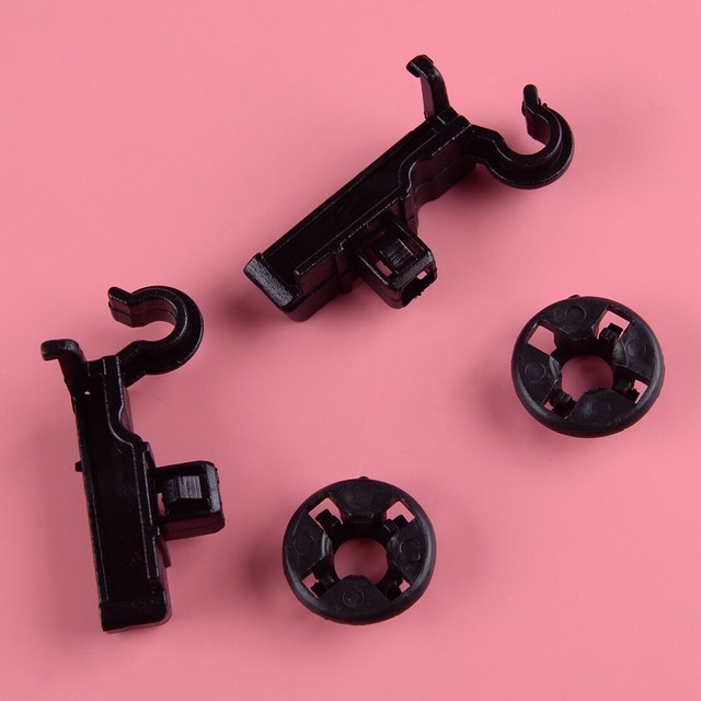 2set Hood Prop Rod Retainer Clip Clamp & Grommet Fit for Toyota Corolla