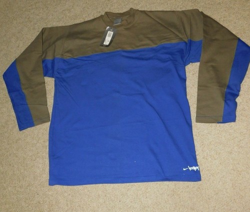 NUEVO STOCK ANTIGUO NIKE GRAFITTI MANGA LARGA JERSEY JERSEY AZUL/GRIS XXL COTT - Imagen 4 de 4