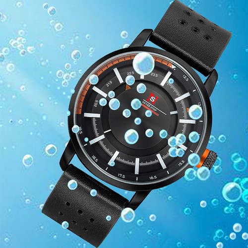 Waterproof Men'S Watch Stainless Steel Quartz Luminous Sports Watch Fashion - Photo 4 sur 13