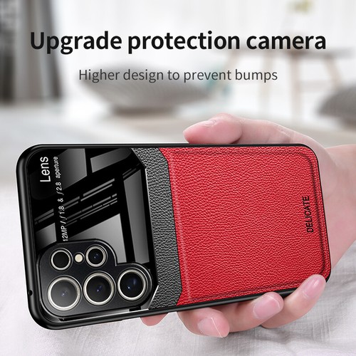 For Samsung Galaxy S25 Ultra, Hybrid Leather Soft TPU Protector Lens Cover Case - Picture 10 of 15