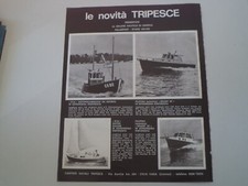 advertising Pubblicità 1973 CANTIERI NAVALI TRIPESCE IP-23/PILOTINA SOLENT 28/22