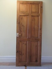 Original Victorian Internal Pine Door 6 Panels 1935x760mm. Bristol