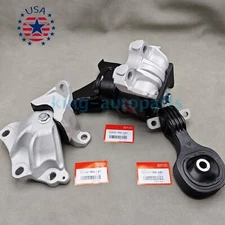 OEM 3PCS Engine Motor &Auto Transmission Mount Set For 2012-13 Honda Civic 1.8L