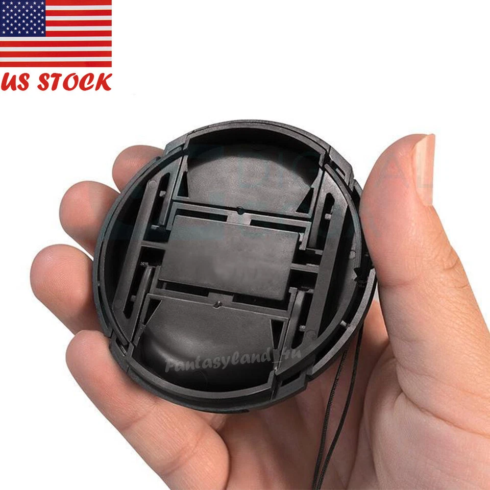 4pcs x 55mm Plastic Snap-On Front Lens Cap Cover for Canon Nikon SLR DSLR Camera - Image 4 of 4