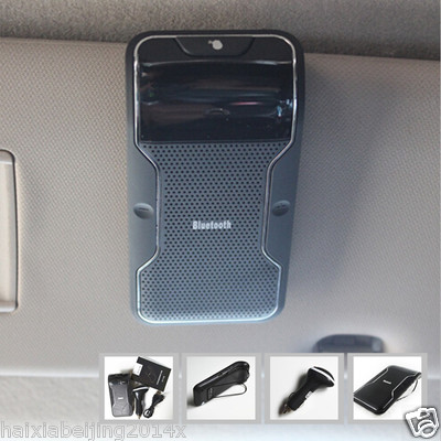 Portable Car Sunshade Multipoint Wireless Bluetooth Hands Free Speakerphone Kit