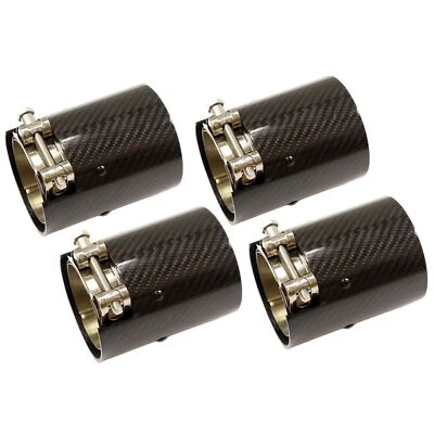 Streetstar Set 4x Salidas de Escape Carbono Azul/Negro Brillante BMW 2er M2 - Imagen 1 de 4