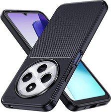 For Xiaomi Redmi 14C 5G Case, Carbon Gel Phone Cover Ultra Slim Shockproof