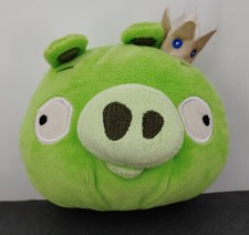 Angry Birds King Green Pig 2010 Plush Stuffed Animal 4.5" No Sound