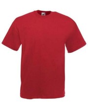 Fruit Of The Loom T Shirt T Shirts Short Sleeve 100% Cotton ! Plain Men/Women