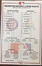 ICHIRO SUZUKI CAREER HIT #3070 GAME-USED BASEBALL LINEUP CARD 9/4/17 PINCH HIT 
