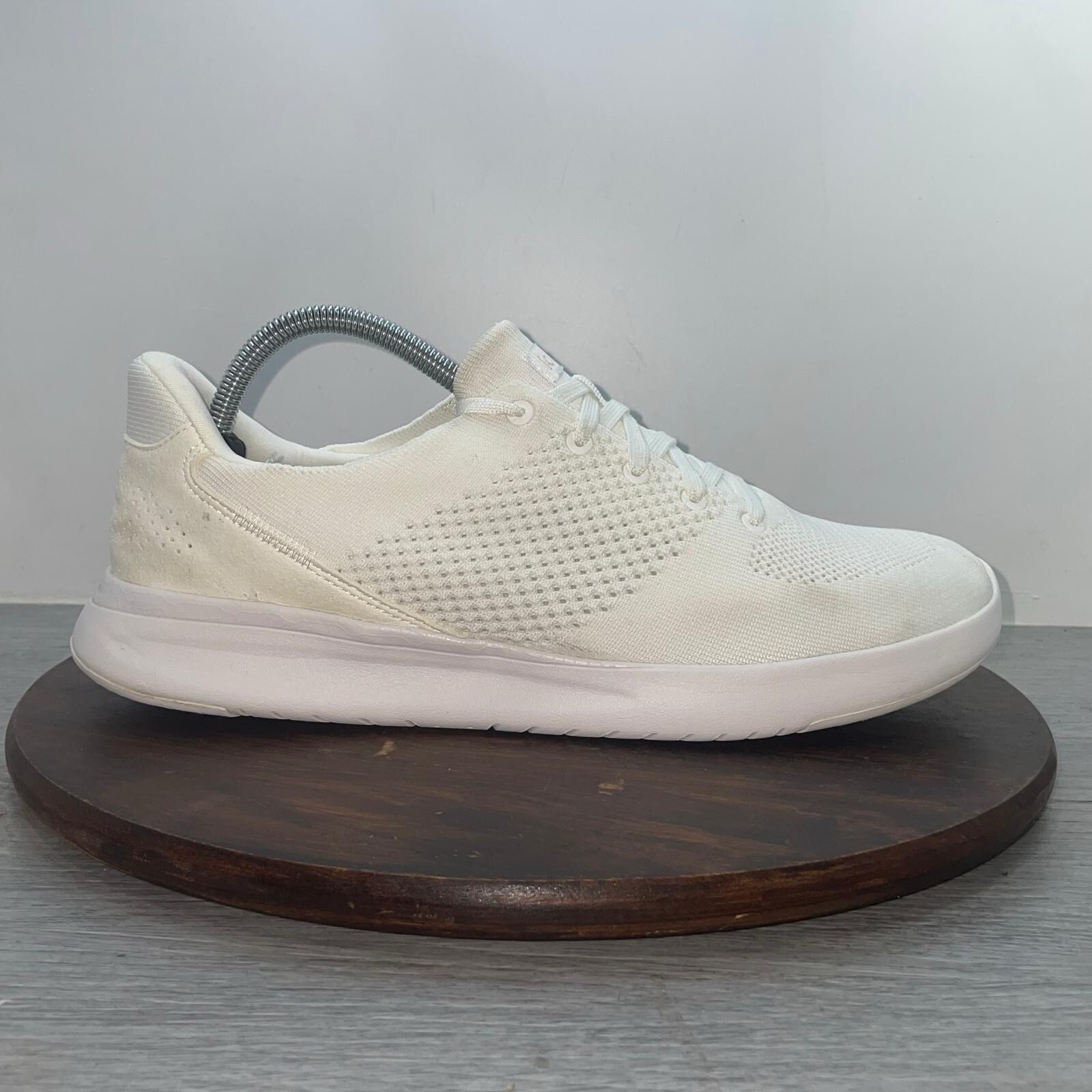 SAOLA Scarpe da corsa Kizik Lima maglia uomo taglia 11 avorio mani libere sneakers comode