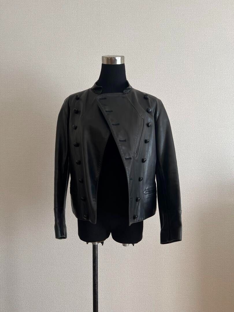 AGNES B. 1980s Leather Jacket Black Sheepskin Made in France AGNES B. 1980s Leather Jacket Black Sheepskin Made in France