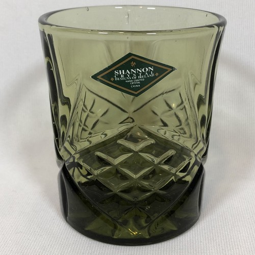 Shannon Crystal of Ireland Rare Green Pitcher & 4 Glasses Set - Picture 11 of 12
