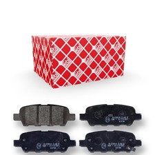 FEBI BREMSBELÄGE SATZ HINTEN passend für NISSAN CUBE JUKE MURANO QASHQAI TIIDA X