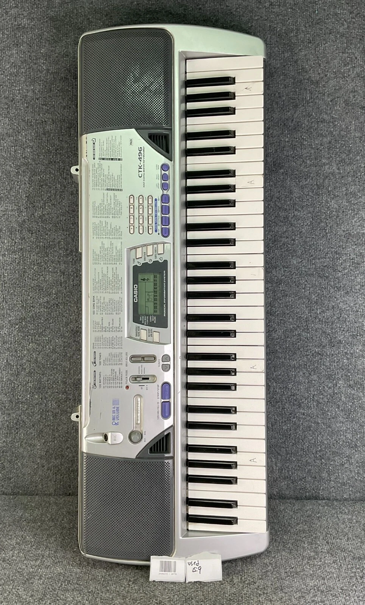 CASIO　CTK-496　キーボード　61鍵盤 Casio CTK-496 Digital Piano 61-Key Keyboard with MIDI & Song Bank