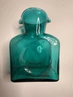 RARE Vintage Blenko Glass Classic Double Spout Water Pitcher Turquoise/ Aqua MCM