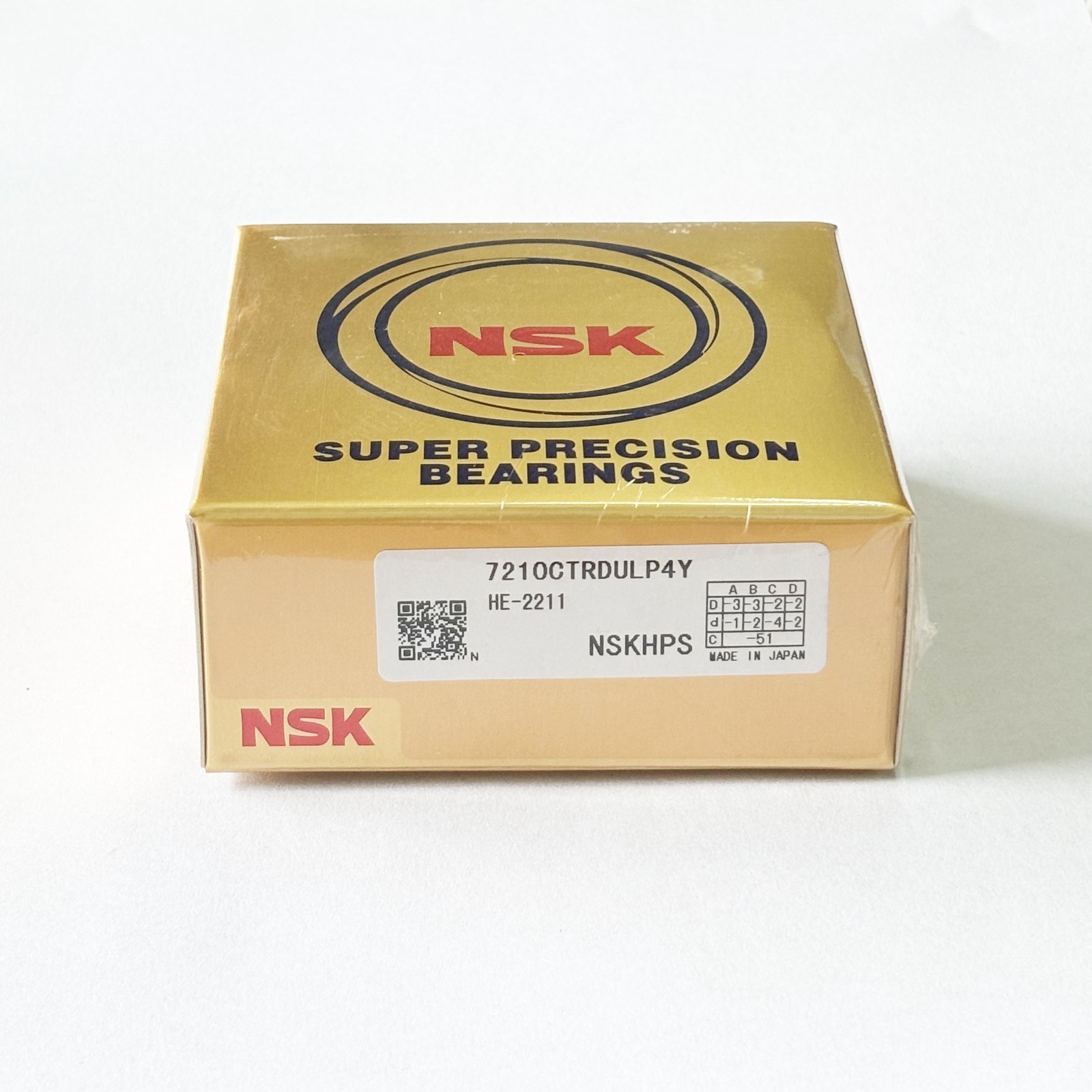 NSK 7210CTRDULP4Y for ABEC-7 Precision Spindle Bearing Duplex Set