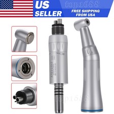 Dental Slow Low Speed Handpiece Push Contra Angle NSK Style Air Motor 4Holes