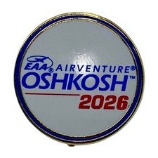 2026 EAA OSHKOSH AIRVENTURE AIR SHOW PIN - 73rd ANNUAL - WISCONSIN PLANE