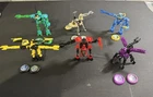 Lego TECHNIC Throwbots 6-Set Lot With Instructions And Throwing Discs