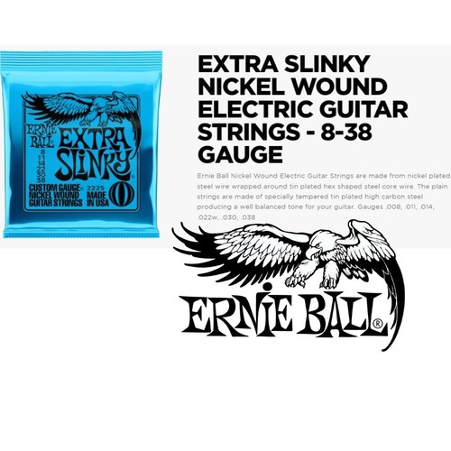 4 SETS Ernie Ball Electric Guitar Strings 8-38 EXTRA SLINKY Nickel Wound 2225 - Picture 3 of 7