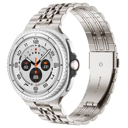 Pulsera con correa de acero inoxidable clásica de lujo para reloj Samsung Galaxy 8/8 - Imagen 8 de 17