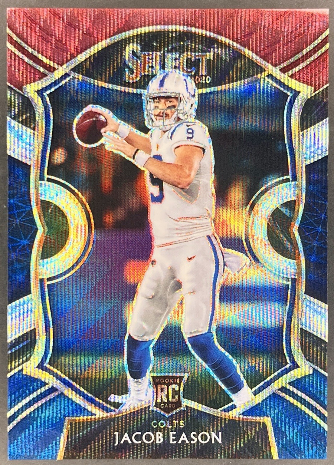 Jacob Eason 2020 Panini Select Concourse Tri-Color Prizm RC 117/199 #48