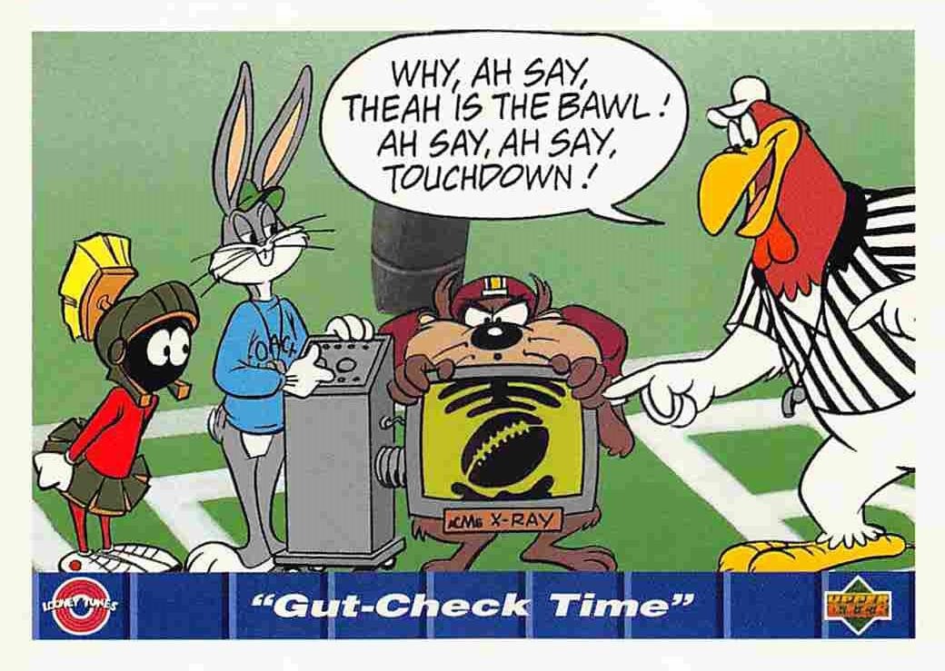 1992 Upper Deck Comic Ball IV #187 Gut-Check Time