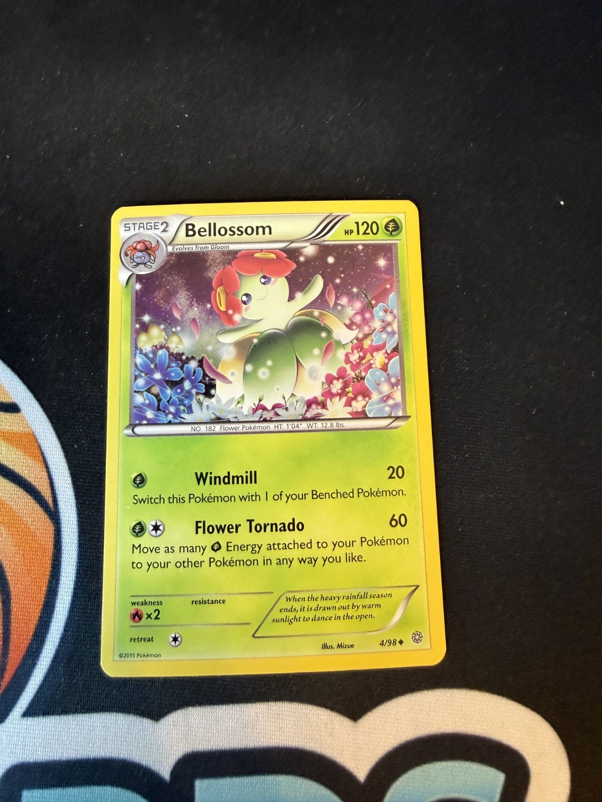 Bellossom 4/98 Cosmos Holo Alt Art XY Ancient Origins Holo 2015  Pokemon Card