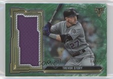 2020 Topps Triple Threads Single Jumbo Relics Emerald 13/18 Trevor Story 08jf