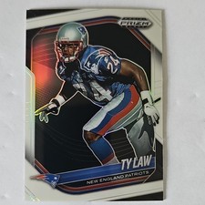 Panini 2025 Prizm Black White Prizm Ty Law Serial 22/175 Patriots