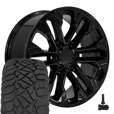 Set4 Oe Wheels Cv69 20x9 Black Rims 27555r20 Rt Tires Tpms 6x139.7