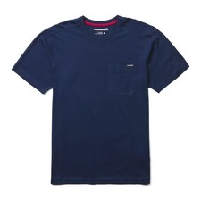 Wolverine Men Classic Short Sleeve Pocket Tee Navy XXL Apparel