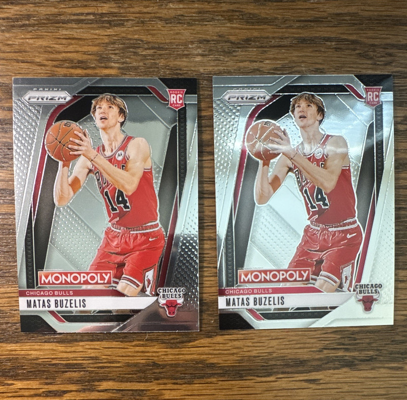 2024-25 Panini Prizm Monopoly Matas Buzelis Rookie #12 Chicago Bulls Lot 2 (RC)