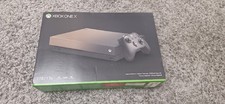 Xbox One X Special Edition Battlefield V Gold Rush Console 1TB boxed.