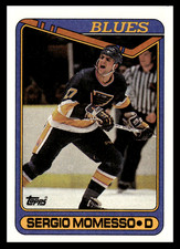 1990-91 Topps Sergio Momesso #244 St. Louis Blues NHL Hockey