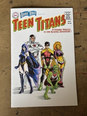 Teen Titans NO. 60 (Facsimile Edition) Blank Variant 2026: DJ Wiedrich