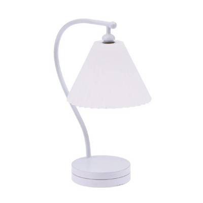 1/12 Scale Dollhouses Miniature Bedroom White Table Lamp Furniture Pretend Play