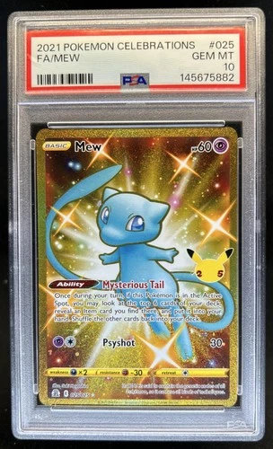 2021 Pokemon SWSH Celebrations Mew #025/025 PSA 10 GEM MINT