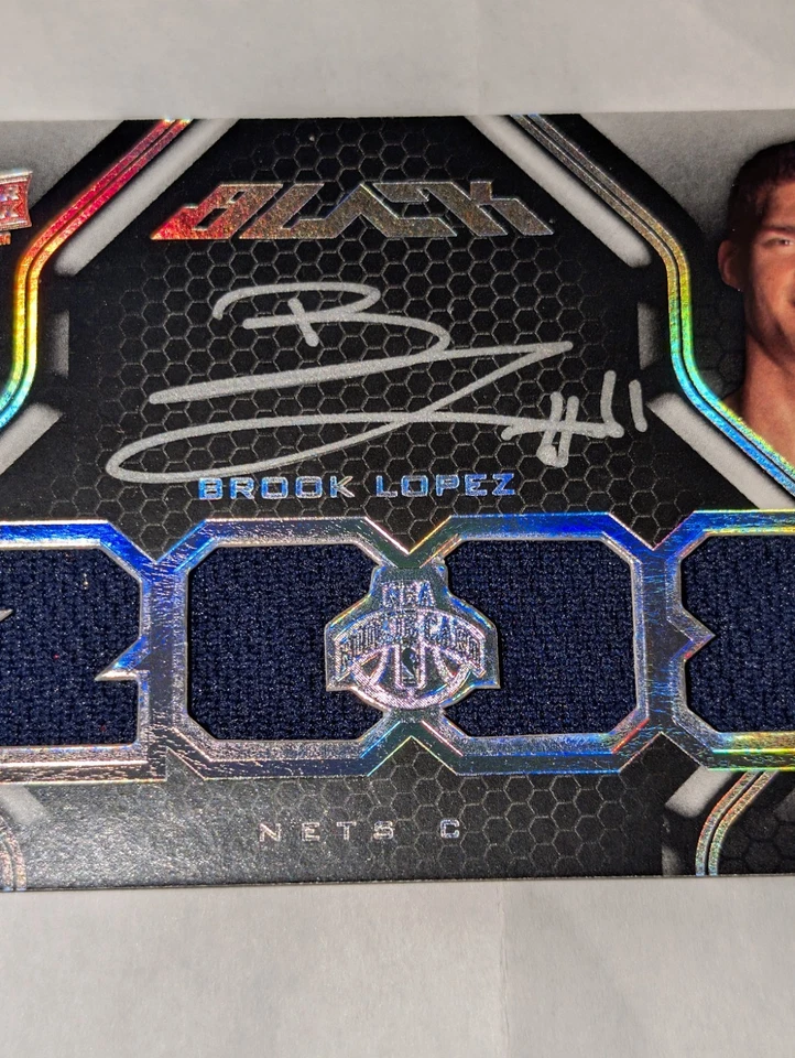 2008-09 UD Black Brook Lopez Rookie Patch Auto (RPA) #31/99 New Jersey Nets 🏆🔥 - Image 3 of 4