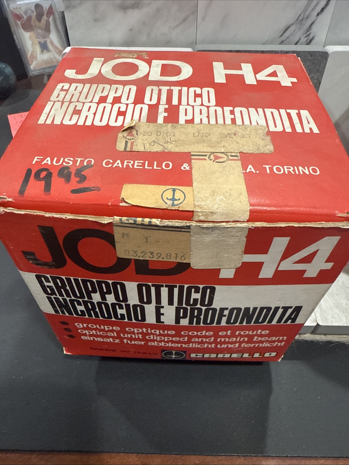 1970 NOS Carello Headlight Ferrari Lamborghini Maserati Alfa Romeo Harley